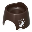 (まとめ)猫専用フードボウル すべり止め付 チョコブラウン【×5セット】 (猫用品)(4)
