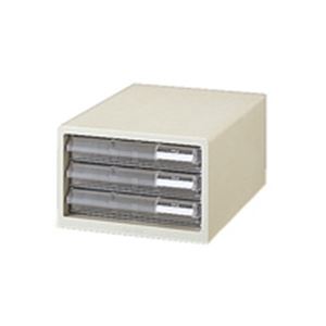 （まとめ）プラス レターケース LC-103A A4 浅3 ホワイト【×2セット】