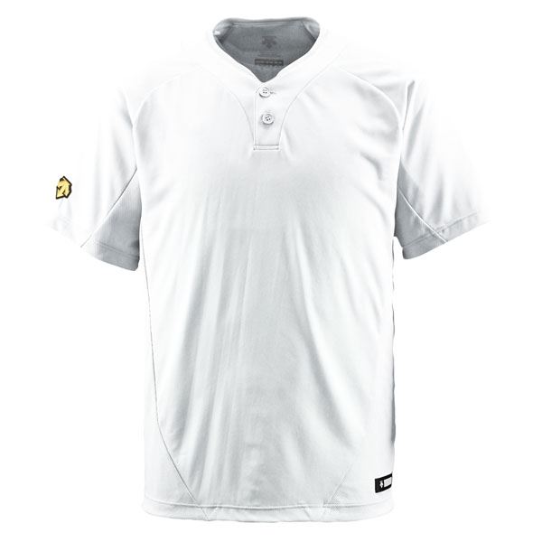 デサント（DESCENTE） ベースボールシャツ（2ボタン） （野球） DB201 Sホワイト M (代引不可)