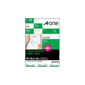 Labels - エーワン レーザープリンターラベル マット紙・ホワイト B4 ノーカット 28432 1冊(100シート) (代引不可)