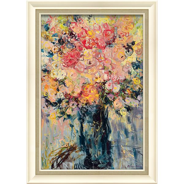 ■商品内容LILIA ORLOVA HOLMES/リリア・オルロヴァー・ホームズ。東欧に生まれモスクワのクラスノプレンセンスキア美術学校とストロガノフ応用美術大学でアートを学んだ後、イギリスに移住。モネやマティスから得たインスピレーションを、日本の書道の影響を受けた伸びやかで自由な筆遣いで表現される作品は、世界中のコレクターに好評。現在はロンドンのギャラリーを中心に個展を開くなど活動中。◆イギリス女性作家リリア・オルロヴァー・ホームズ コレクション。【Gel Art】■商品スペック■サイズ:W49.5xH69.5xD2.2cm■重量:約1.3kg■材質:樹脂フレーム■仕様:絵の表面を特殊ゲル加工■送料・配送についての注意事項●本商品の出荷目安は【3 - 6営業日　※土日・祝除く】となります。●お取り寄せ商品のため、稀にご注文入れ違い等により欠品・遅延となる場合がございます。●本商品は仕入元より配送となるため、沖縄・離島への配送はできません。[ LO-16504 ]