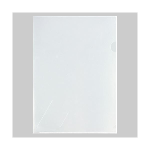 （まとめ） プラスカード（名刺）スリット付クリアーホルダー A4 FL-185HO 1パック（10枚） 【×5セット】