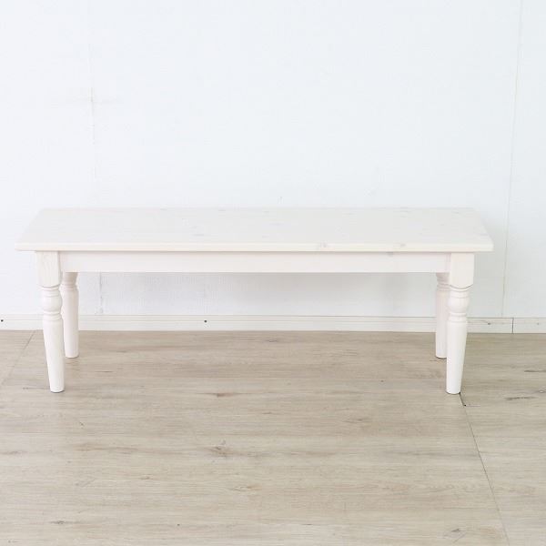 ダイニングベンチ ベンチチェア 約幅120cm ホワイト 木製 インテリア家具 ダイニング家具 リビング家具 組立品【代引不可】