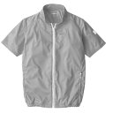 村上被服 HOOH 半袖ニットブルゾン V771 シルバーグレー サイズ:3L 服単品 〔バッテリー・ファン・ケーブル別売〕 (代引不可)(4)