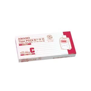 アマノ TimeP@CKカード 4欄印字C(25日締め/10日締め) 1パック(100枚) (代引不可)