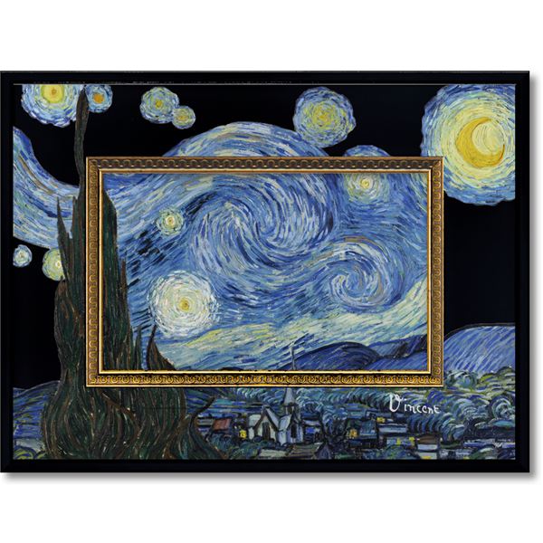 ユーパワー 名画ビッグアート Sサイズ ゴッホ「ゴッホ「星月夜」 (代引不可)