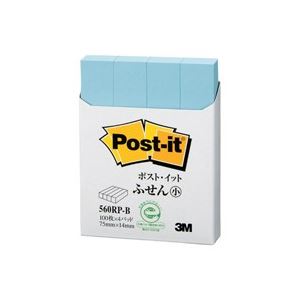 ■サイズ・色違い・関連商品関連商品の検索結果一覧はこちら■商品内容【ご注意事項】・この商品は下記内容×10セットでお届けします。■商品スペック幅がスリムで、細かい部分の見出しやマークに便利なふせんです。色や書き心地、使用感などは、今までとまったく変わりません。●仕様：4個パック●色：ブルー●パッドサイズ：75mm×14mm●個装100枚×4●水分散性の粘着剤を使用。■送料・配送についての注意事項●本商品の出荷目安は【1 - 5営業日　※土日・祝除く】となります。●お取り寄せ商品のため、稀にご注文入れ違い等により欠品・遅延となる場合がございます。●本商品は仕入元より配送となるため、沖縄・離島への配送はできません。[ 560RP-B ]