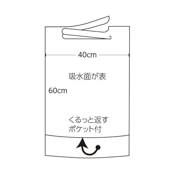 日本エンゼルダイニングエプロン（使い切りタイプ） ホワイト AZA005A 1箱（100枚）