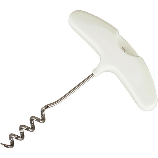 【3個セット】 貝印 Kai Kitchen T型 ワインコルク抜き シールカッター付き ホワイト DH-8218