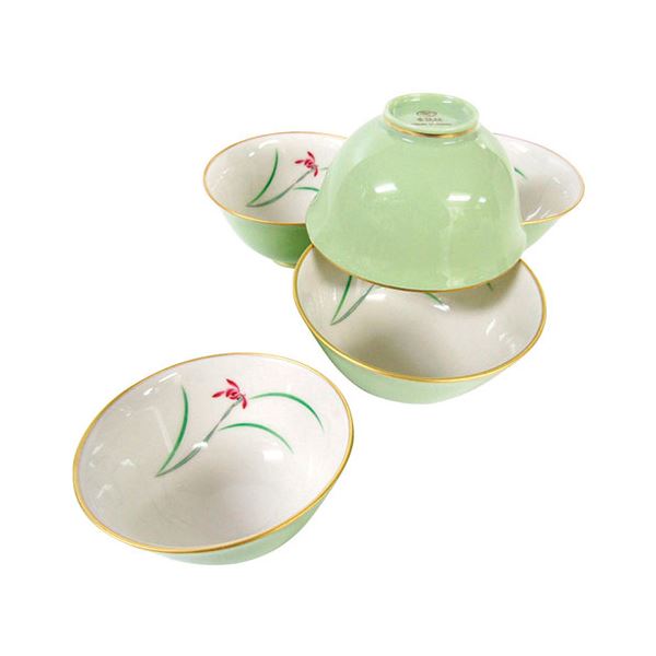 香蘭社 らん 湯呑み 5客揃 φ9.5×5cm C6092596(3)