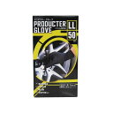 (まとめ) ミタニコーポレーション プロダクターグローブ ブラック LL 50枚入【×2セット】(3)