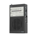 MCO ポケットラジオ 単4電池タイプ RD-04BK ブラック(2)