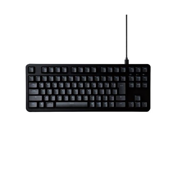 エレコム ゲーミングキーボード/Vcustom/有線/着脱式/メカニカル/ネオクラッチキーキャップ/テンキーレス/タクタイル(茶軸)/RGB/ブラック TK-VK310TBK (代引不可)