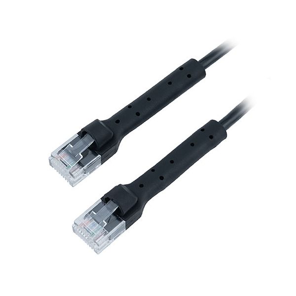 MCO CAT6A 固定できるLANケーブル 3m ブラック 形状記憶コネクタで固定できるLANケーブル C6A-K030BK