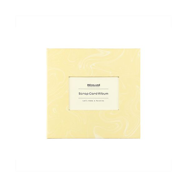 DECOLURE スクラップカードアルバム シトラスイエロー A-SCY-120-Y