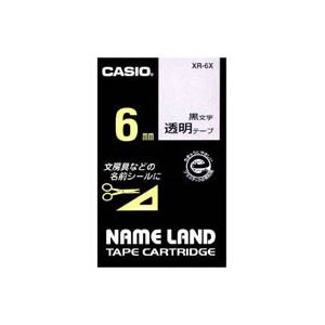 (まとめ)カシオ CASIO 透明テープ XR-6X 透明に黒文字 6mm【×5セット】 (代引不可) (まとめ)カシオ CASIO 透明テープ XR-6X 透明に黒文字 6mm【×5セット】 (代引不可)