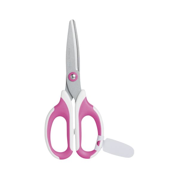 （まとめ） ソニック メガサク 学童はさみ SK-312-P 桃 1丁入 【×5セット】 (代引不可)