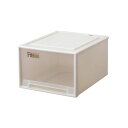 (まとめ) 天馬 Fits フィッツケース クローゼット(ワイド) L-53 W440×D530×H300mm カプチーノ 1個 【×2セット】 (代引不可)