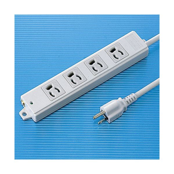 (まとめ)サンワサプライ 工事物件タップ(4個口・3m) TAP-KE4-3【×2セット】 (代引不可)