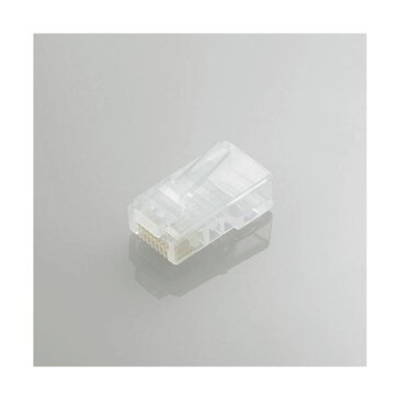 （まとめ）エレコム ツメの折れないLANコネクタ（Cat5e） LD-RJ45T10／T【×5セット】