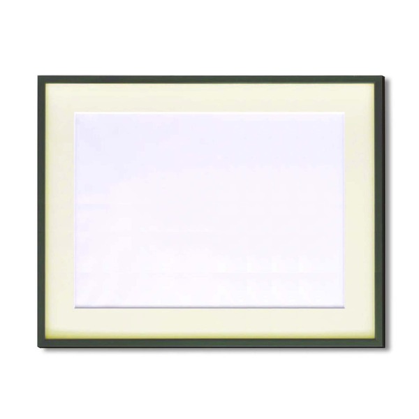 水彩額縁/フレーム 【F10号/グリーン】 壁掛けひも/アクリル/マット付き 化粧箱入り 5767 (代引不可)