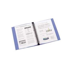 (まとめ) ビュートン リングクリヤーブック(クリアブック) A4タテ 30穴 20ポケット付属 背幅25mm ダー..