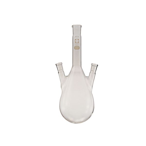 【柴田科学】SPC三口ケルダールフラスコ 500mL 031150-34500 (代引不可)