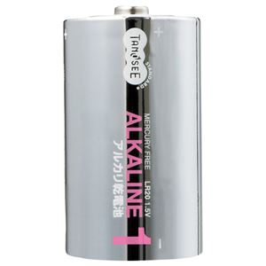 (まとめ) TANOSEE アルカリ乾電池 単1形 1パック(2本) 【×15セット】 (まとめ) TANOSEE アルカリ乾電池 単1形 1パック(2本) 【×15セット】