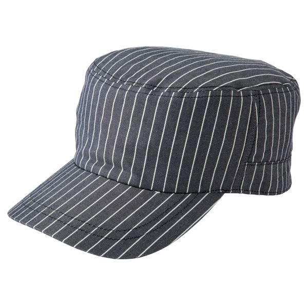 ストライプワークキャップ ブラック KMC2951-23 (代引不可)