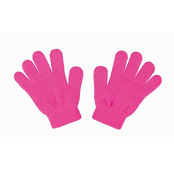 (まとめ)アーテック カラーのびのび手袋 【子供用サイズ】 アクリル製 蛍光ピンク 【×40セット】