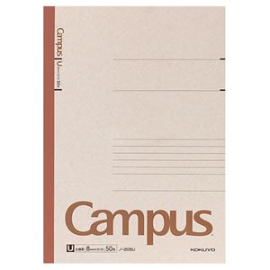 (まとめ) コクヨ キャンパスノート(太横罫) A4 U罫 50枚 ノ-205U 1冊 【×10セット】 (代引不可)