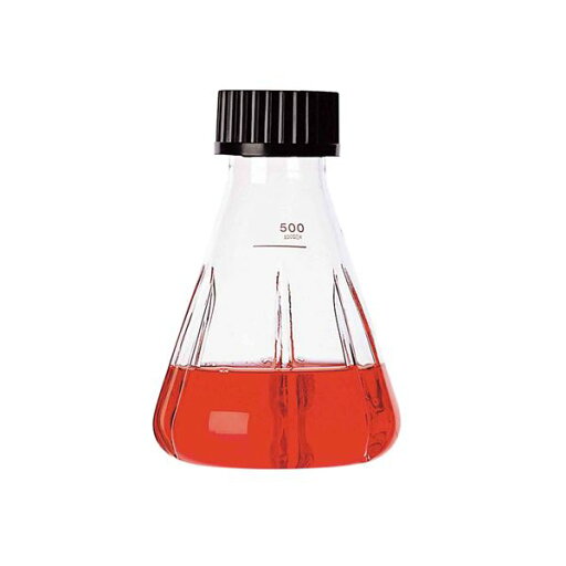 【柴田科学】ねじ口振盪三角フラスコ バッフル付 500mL【4個】 016320-500A 【柴田科学】ねじ口振盪三角フラスコ バッフル付 500mL【4個】 016320-500A