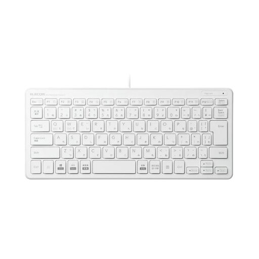 エレコム 有線ミニキーボード/パンタグラフ式/薄型/ホワイト TK-FCP096WH (代引不可) エレコム 有線ミニキーボード/パンタグラフ式/薄型/ホワイト TK-FCP096WH (代引不可)