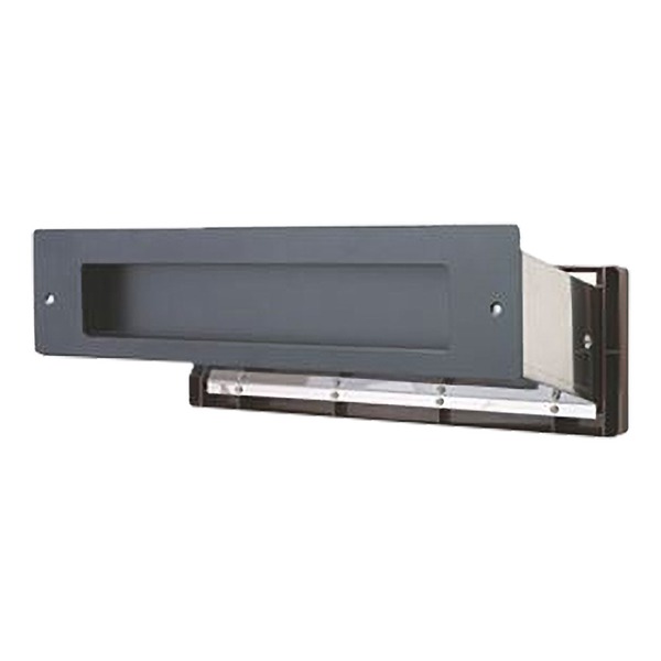 No.3000ポスト ヨコ型 内フタ付気密型 大壁 クリアー【0001-05912】 (代引不可)