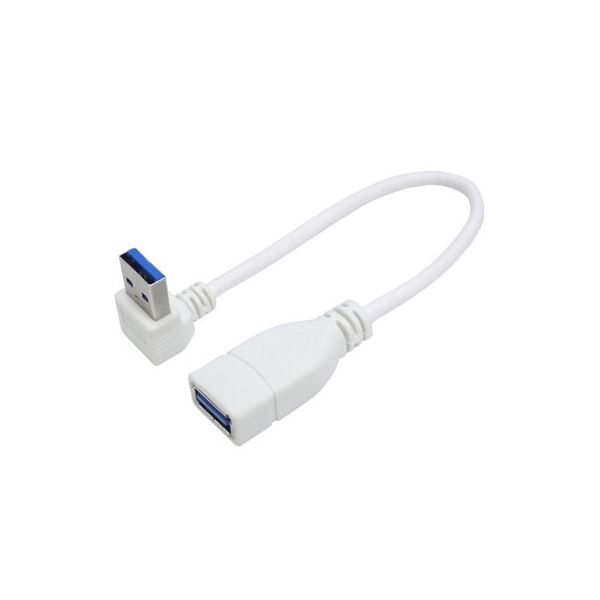 (まとめ)変換名人 USB3.0L型ケーブル延長20(下L) USB3A-CA20DL【×5セット】 (代引不可)