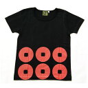 戦国武将Tシャツ 【真田幸村 六連銭】 レディース Lサイズ 半袖 綿100% 日本製 ブラック(黒) (代引不可)