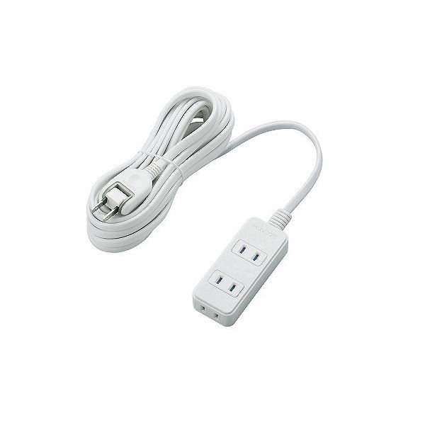(まとめ)エレコム ほこりシャッター付き電源タップ T-ST02-22350WH【×3セット】 (代引不可)