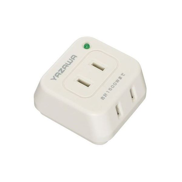 (まとめ)YAZAWA 強力雷ガード付トリプルタップ Y02THK300WH【×5セット】 (代引不可)