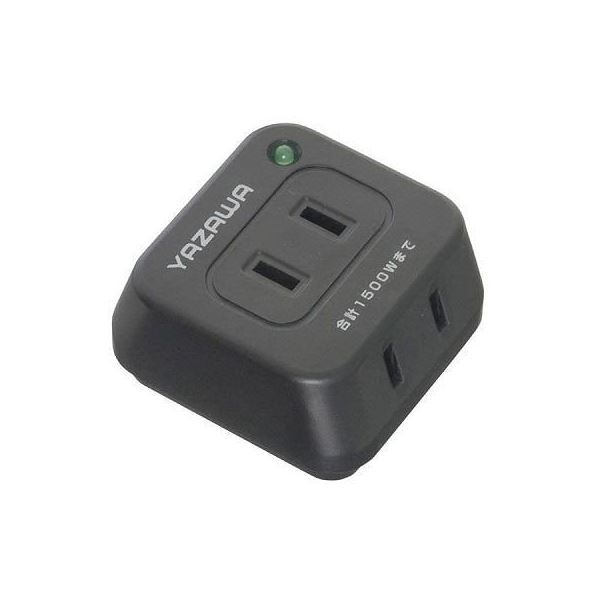 (まとめ)YAZAWA 強力雷ガード付トリプルタップ Y02THK300BK【×5セット】 (代引不可)