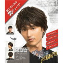 ウィッグ/コスプレ衣装 【メンズ ナチュラルマッシュ ダークブラウン】 ネット付き ポリエチレンテレフタレート 『WIGGY RICH』 (代引不可)