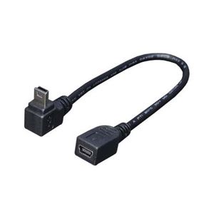 (まとめ)変換名人 USBmini L型ケーブル延長20(下L) USBM-CA20DL【×10セット】 (代引不可)