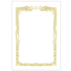（まとめ） TANOSEE 賞状用紙 白 A4 ヨコ書用 1冊（10枚） 【×10セット】 (代引不可)