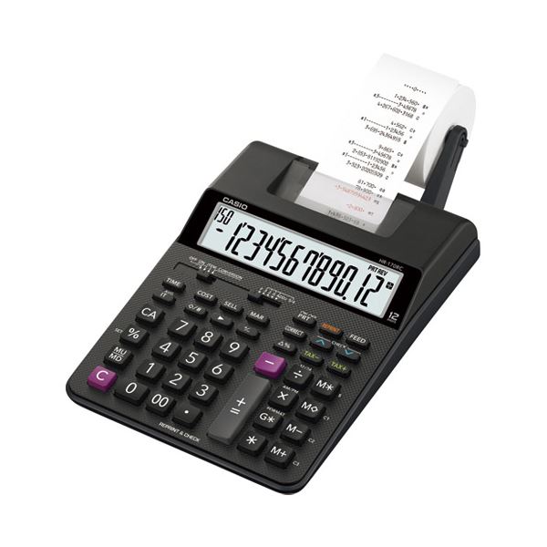 カシオ計算機 プリンター電卓HR-170RC-BK (代引不可)