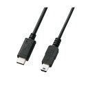 (まとめ) サンワサプライ USB2.0TypeC-miniBケーブル KU-CMB20 【×3セット】 (代引不可)(2)