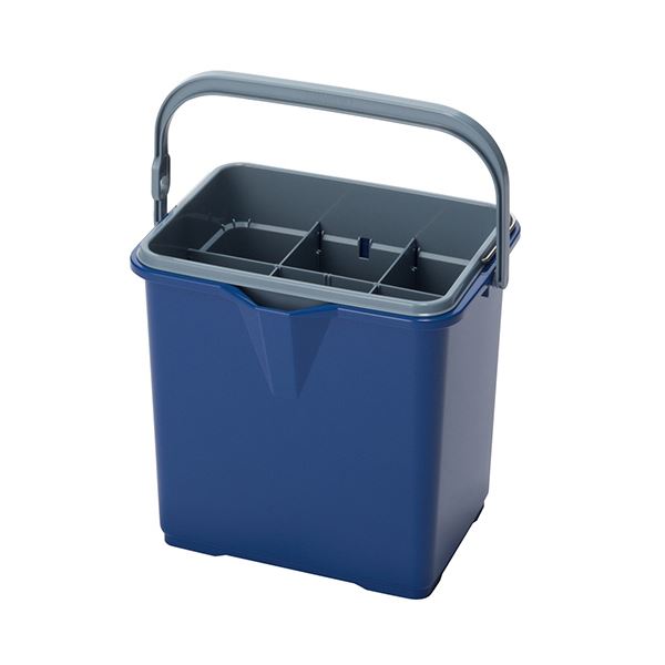 テラモト 仕切付きバケツII ブルーCE-447-100-3 1個 (代引不可)