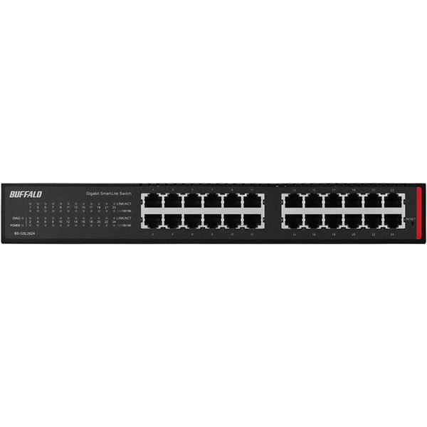 バッファロー 法人向け Giga対応 Layer2 スマートLiteスイッチ 24ポート BS-GSL2024 (代引不可)