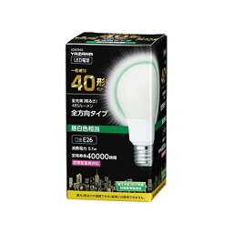 5個セット YAZAWA 一般電球形LED 40W相当 昼白色 LDA5NGX5 (代引不可)