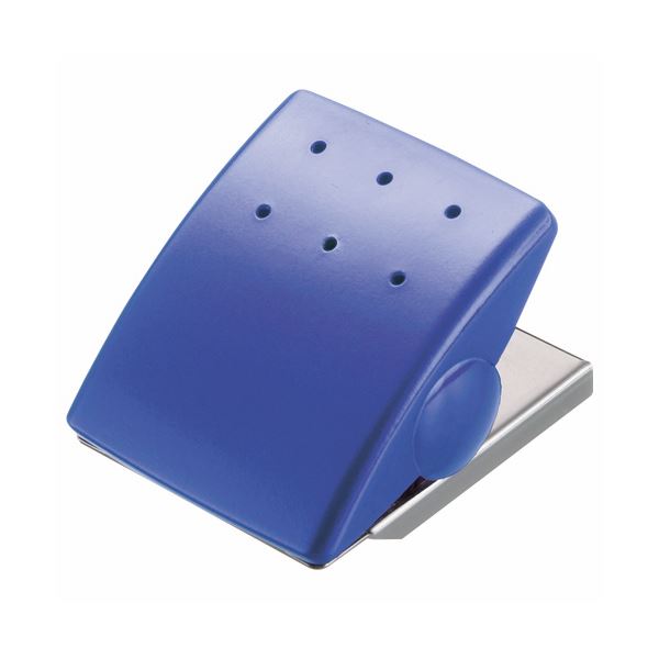 (まとめ) ライオン事務器 マグネットクリップW43×D53×H33mm ブルー MC-1B 1個 【×30セット】 (代引不可)