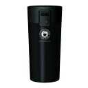 【30個セット】 真空断熱 タンブラー/水筒 【ブラック】 370ml ステンレス ワンプッシュオープン スリム仕様 『アスベル』 (代引不可)