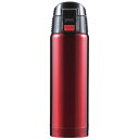 直飲みタイプ マグボトル/水筒 【レッド】 500ml ステンレス真空断熱構造 ワンプッシュオープン 『ジール』 (代引不可)(3)
